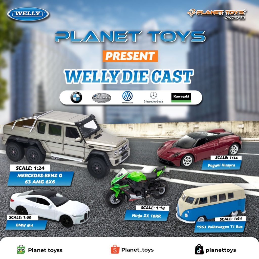 Welly Diecast Mobil dan Sepeda Motor