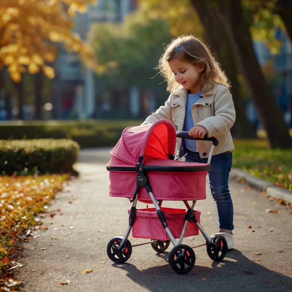 Mainan stroller boneka